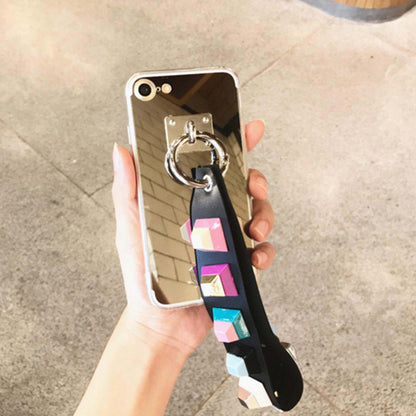 NNEAGS Luxury Fashionable Slim Durable Gold Mirror Back iPhone Case 7