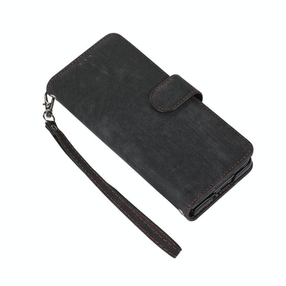 NNEDSZ Samsung Galaxy Z Fold 4 Leather Phone Case With Pen Slot - Horizontal Flip